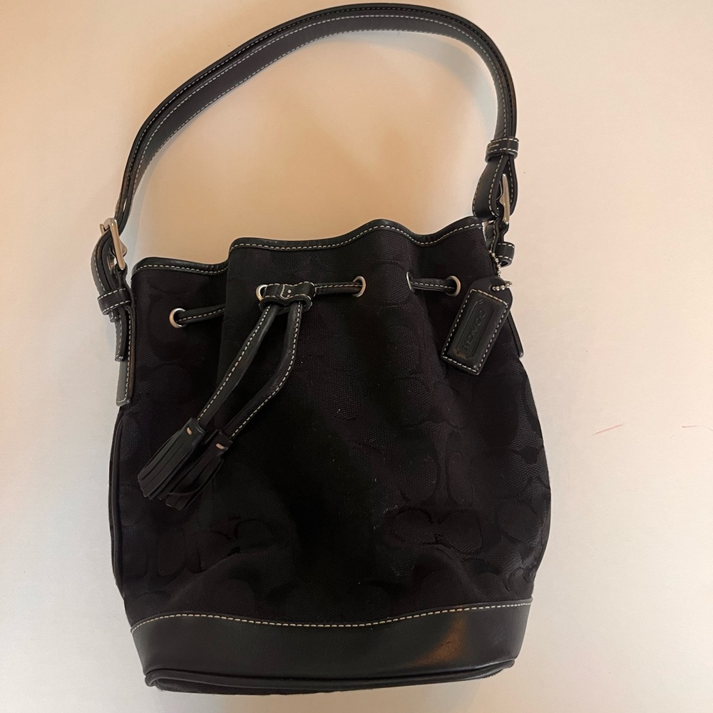 COACH Black Bucket Bag
